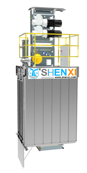 Rack and pinion industrial elevator